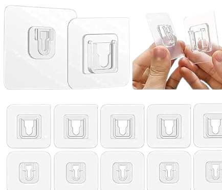 Steel Double-Sided Self Adhesive Male/Female Wall Hooks-Heavy-Duty (currently Unavaliable)