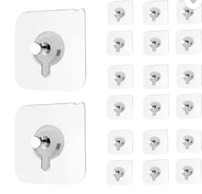  Self Adhesive Wall Hooks, Clock & Frame Hangers